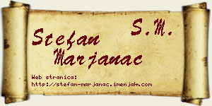 Stefan Marjanac vizit kartica